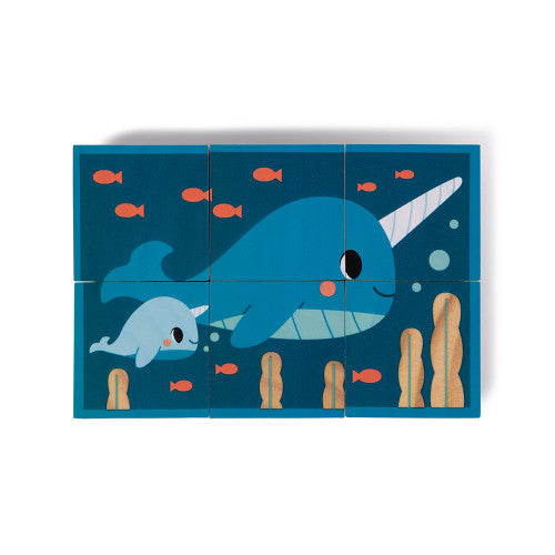 6 Animal Wooden Blocks